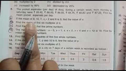 Q9,10,11 Ex-21B ch-Data Handling class VII ICSE BOARD maths by love with mathematics