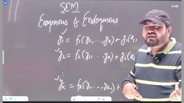 Concept of Endogenous & Exogenous Variables in SEM | ISS & RBI | Dr. Danish Ali Sir
