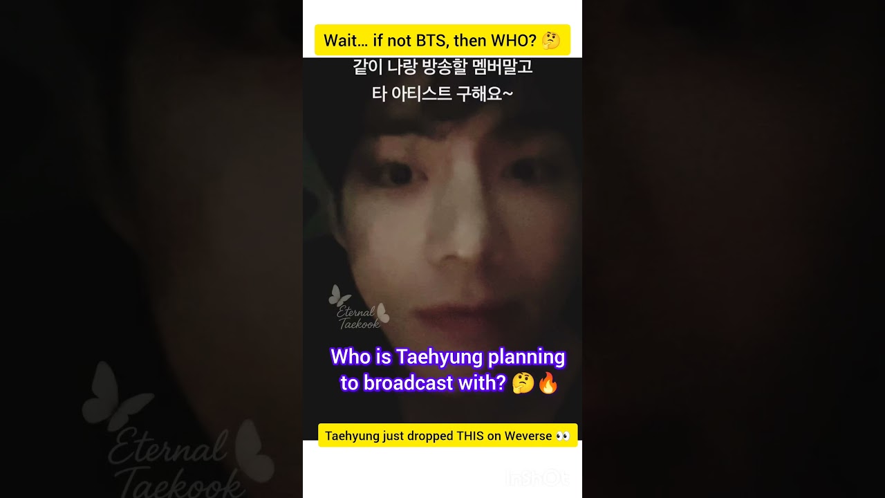 Taehyung is looking for ANOTHER artist… Not BTS?? 👀 | V Weverse Update 