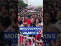 Morocco fans celebrate taking lead over Canada in Casablanca