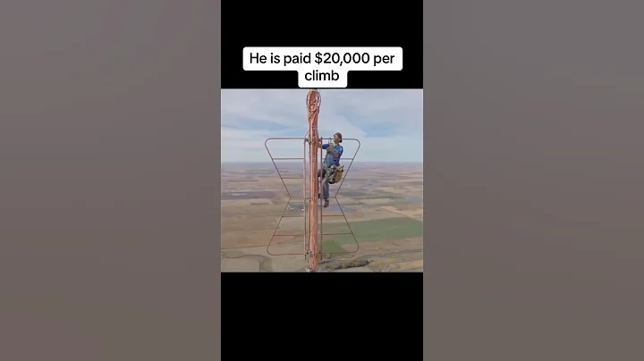Every six months this man in South Dakota climbs this tower to change the light bulb😳 #shorts