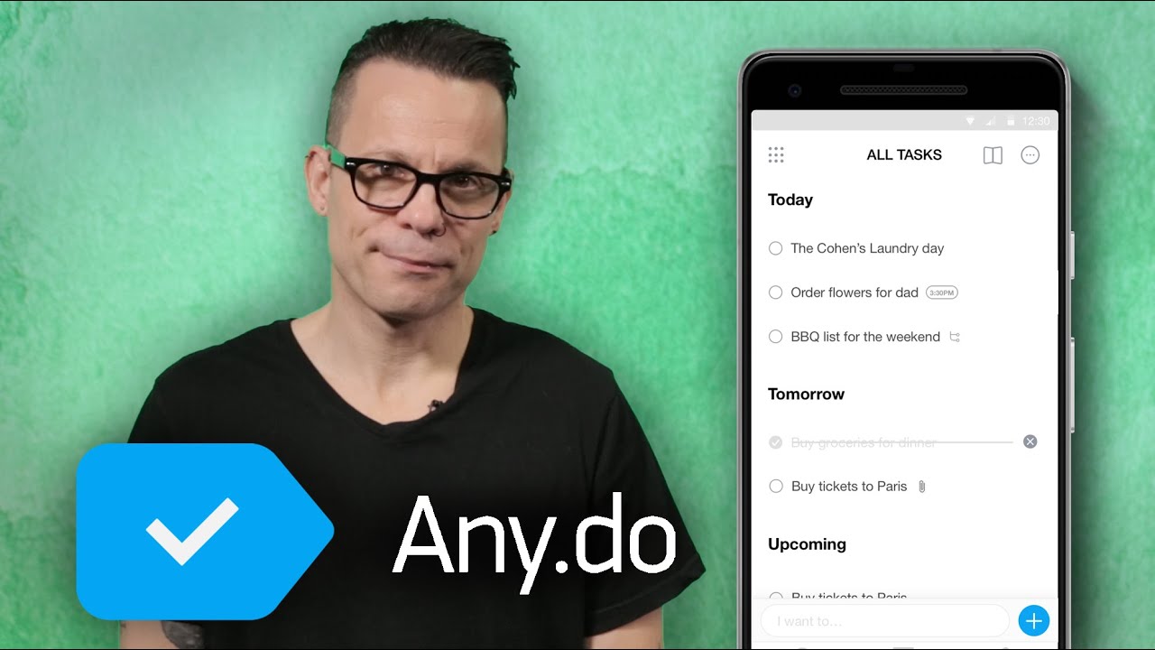 How to quickly add an Any.do task on Android