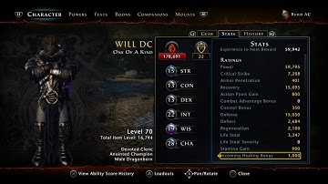 NEVERWINTER PS4 DC FULL R8 AGAIN / SHU GWF / ONE PHASE ORCUS / ONE OF A KIND