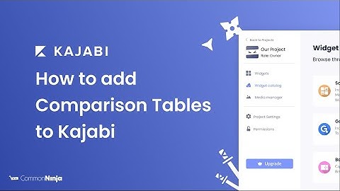 How to add Comparison Tables to Kajabi
