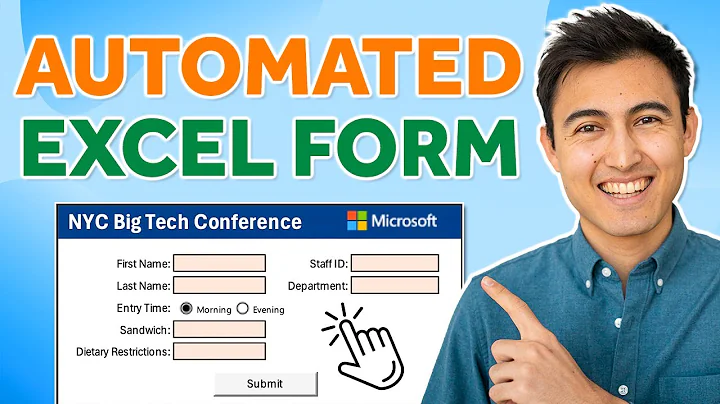 EASILY Make an Automated Data Entry Form in Excel