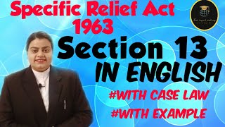Section 13 Of Specific Relief Act 1963