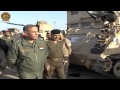 خالد العبيدي يزور معسكر التاجي ويطلع على أداء الفنيين لتهيئة العجلات والدبابات المعدة للمعركة