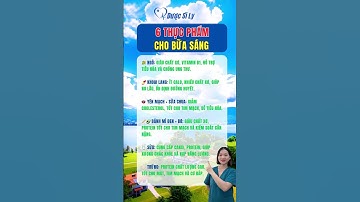 6 thực phẩm cho bữa sáng #duocsily #dsly #buasang