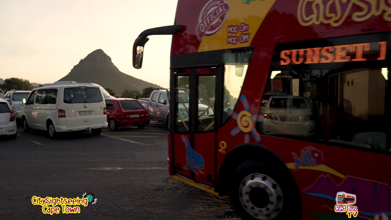 red bus sunset tour