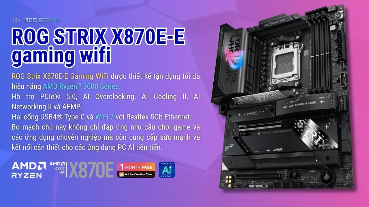 🔥Future-Proof AM5! | ROG STRIX X870E-E WIFI