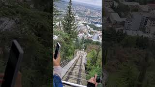 القطار الجبلي العجيب  في #تبليسي   والإطلالة المميزة ️  Tbilisi train in georgia