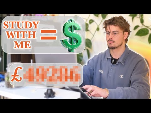 StudyWithMe: How much MONEY does it make? (my income $$)