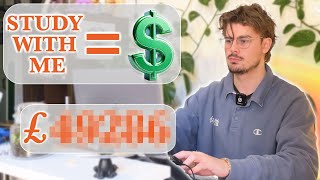 StudyWithMe: How much MONEY does it make? (my income $$)