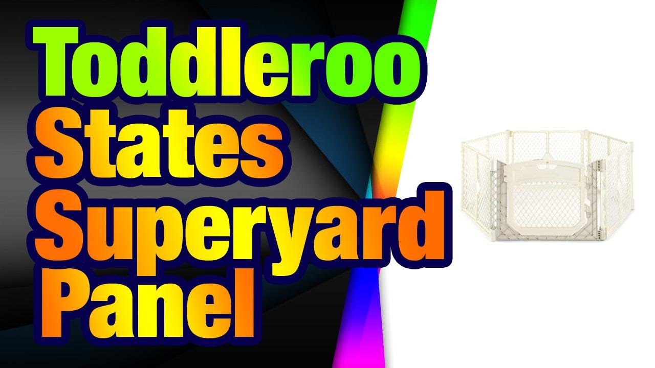 toddleroo by north states superyard ultimate 6 panel play yard