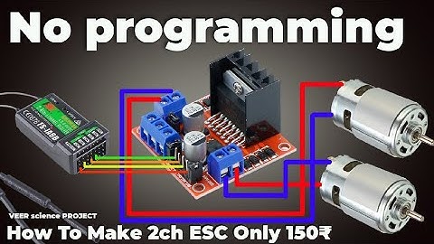 How to make esc without programming #unprogramed esc using Lm298 motor driver |Homemade motor driver