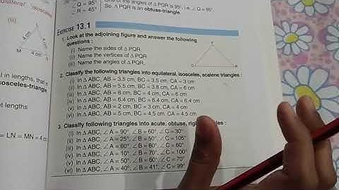 Class 5 Maths exercise 13.1...side of triangle, it