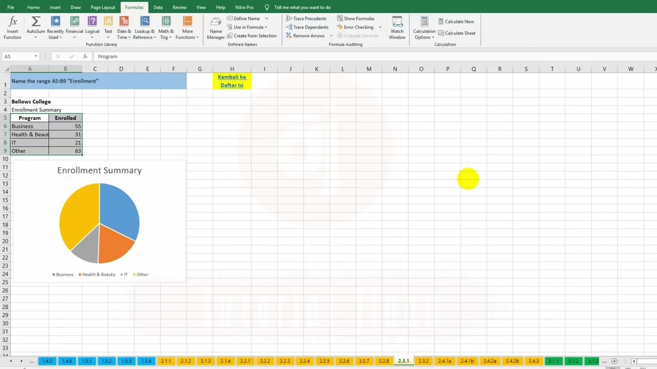 Objective 2 Manage Data Cells and Ranges_Mengelola Data Cell dan Rentang Data