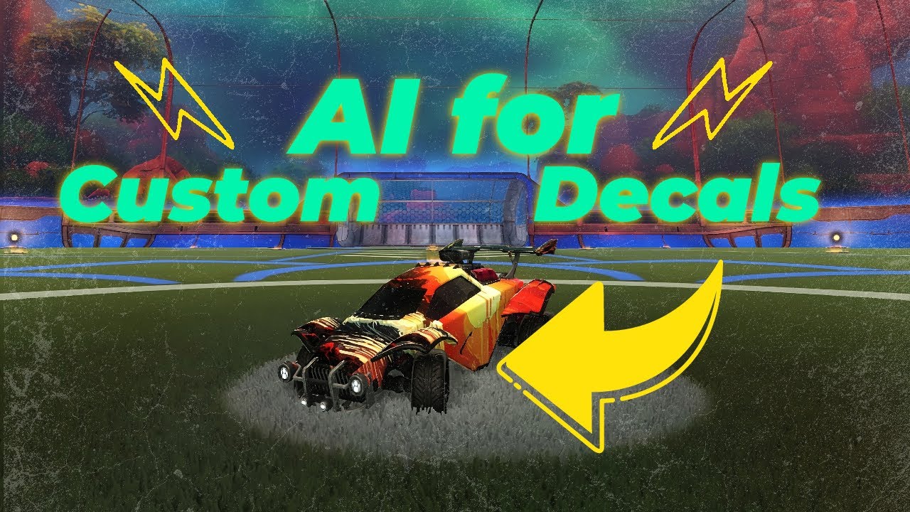 How To Create Custom Decals with AI in Rocket League | 2023