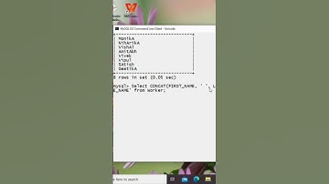 write a SQL query to join the first and last name with space