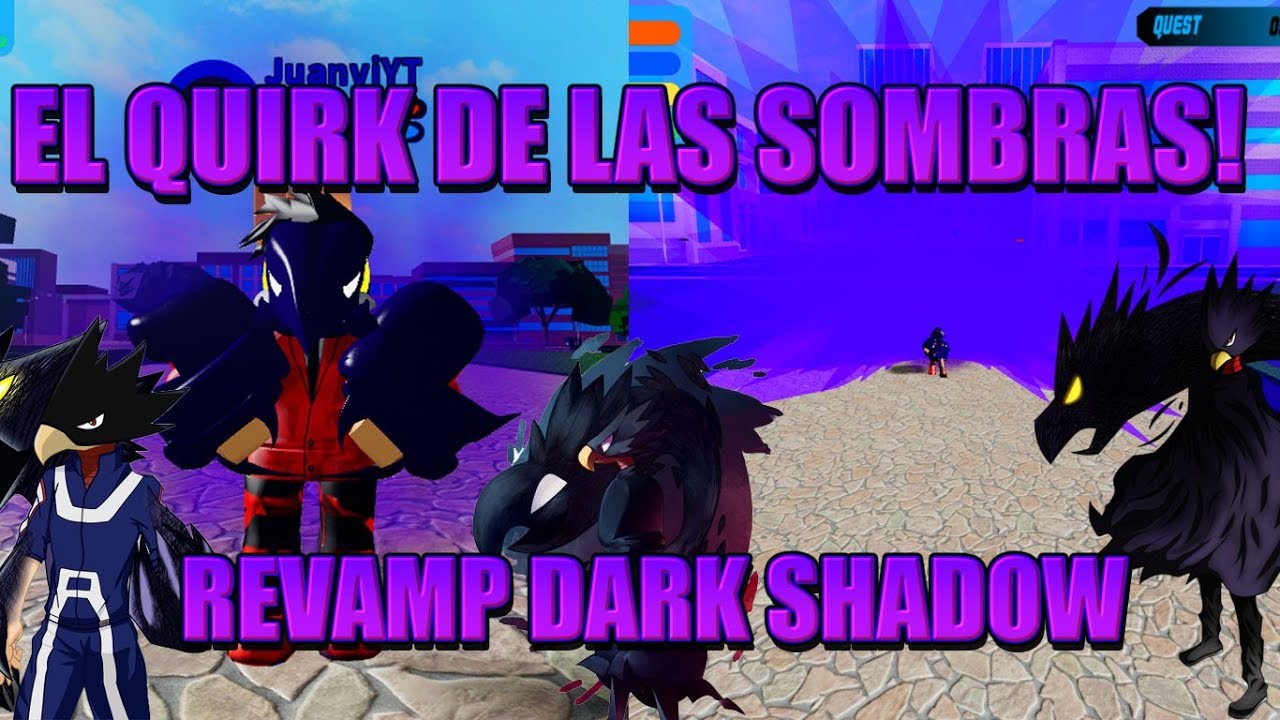 El Nuevo Revamp Al Quirk De Las Sombras Dark Shadow Boku No Robloxremastered - roblox r logo black revamped roblox