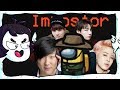 Sendo impostor com os membros do BTS no among us