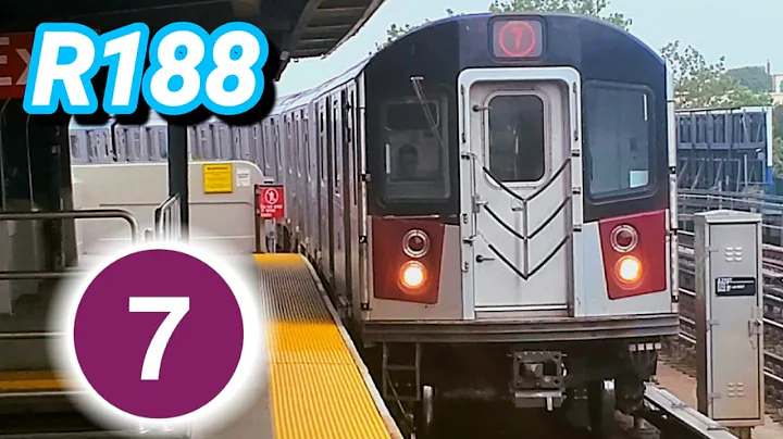 ⁴ᴷ⁶⁰ Railfanning the R188 (7) trains | 34th Street Hudson Yards - Flushing Main Street
