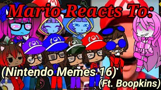 The Ethans React To:Mario Reacts To Nintendo Memes 16 Ft. Boopkins By SMG4 (Gacha Club)