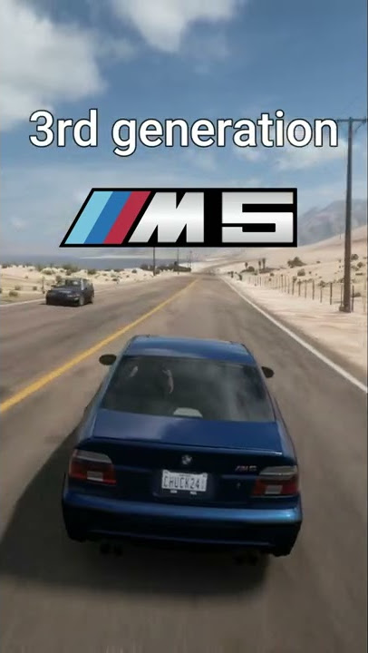 BMW M5 evolution in Forza horizon 5
