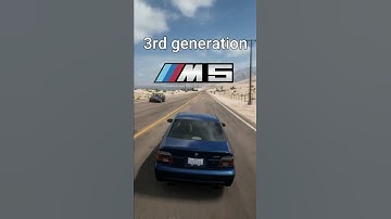 BMW M5 evolution in Forza horizon 5
