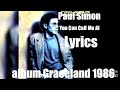 Paul Simon - You Can Call Me Al 1986 Lyrics