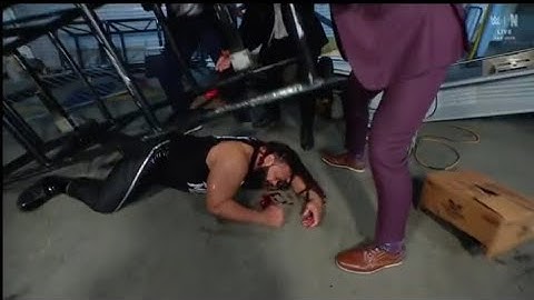 WWE SmackDown 10/17/2025 - Jacob Fatu Is Attacked In The Backstage Area Off Screen 