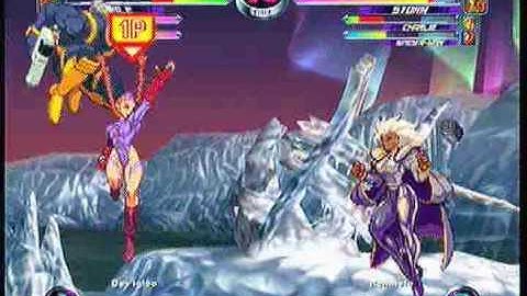 MvC2 Online (360): Das igloo (Ken/Cab/Cam) vs Brett (Cha/Spid/Storm) 2 .:11.19.09:.