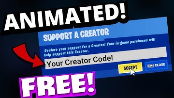 FREE Fortnite Creator Code Animation for your Live Stream (or Videos)!