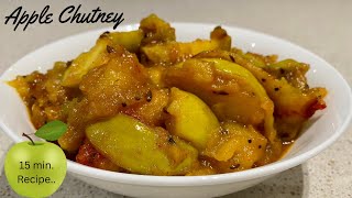 Green Apple Chutney I How to make Apple Chutney I Sweet & Sour Apple Chutney Recipe Apple Ginger Chutney Recipe