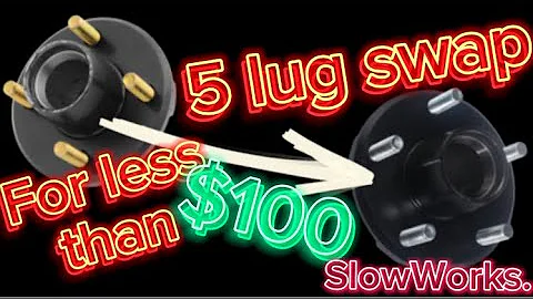 How to swap TRAILER hubs to 5 lug