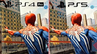 Spiderman PC Release Comparison 4K 60 FPS (PS4/PS5/PC)
