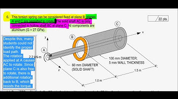 Mechanics of Materials, Exam 2 Solution, S13, 1 of 1