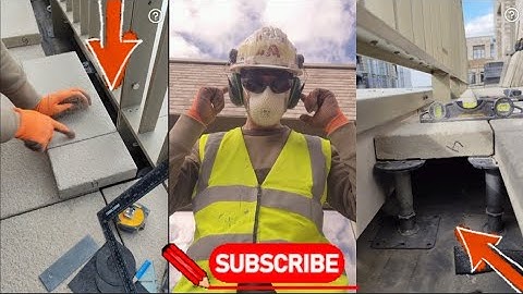 Overview / Cutting Paving And Installing with Adjustable Supports Pedestals