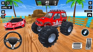 Monster Truck Stunt Racing 🔥 Impossible Mega Ramp & Supercar Challenge | Android Gameplay screenshot 4