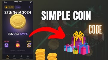Simple coin promo code today, 27th September 2024, simple coin gift code.