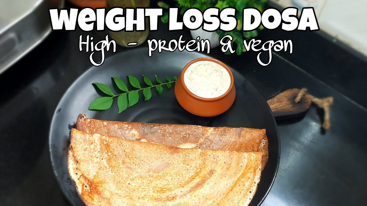 Weightloss Dosa that is Protein , fibre rich. vegan recipe. Diet food