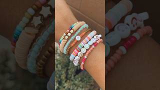 preppy clay bead bracelet ideas 💓🐆 ((NOT MY PHOTOS!!! ❌)) #shortsfeed #beads #preppy