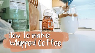 How I Make Whipped Coffee