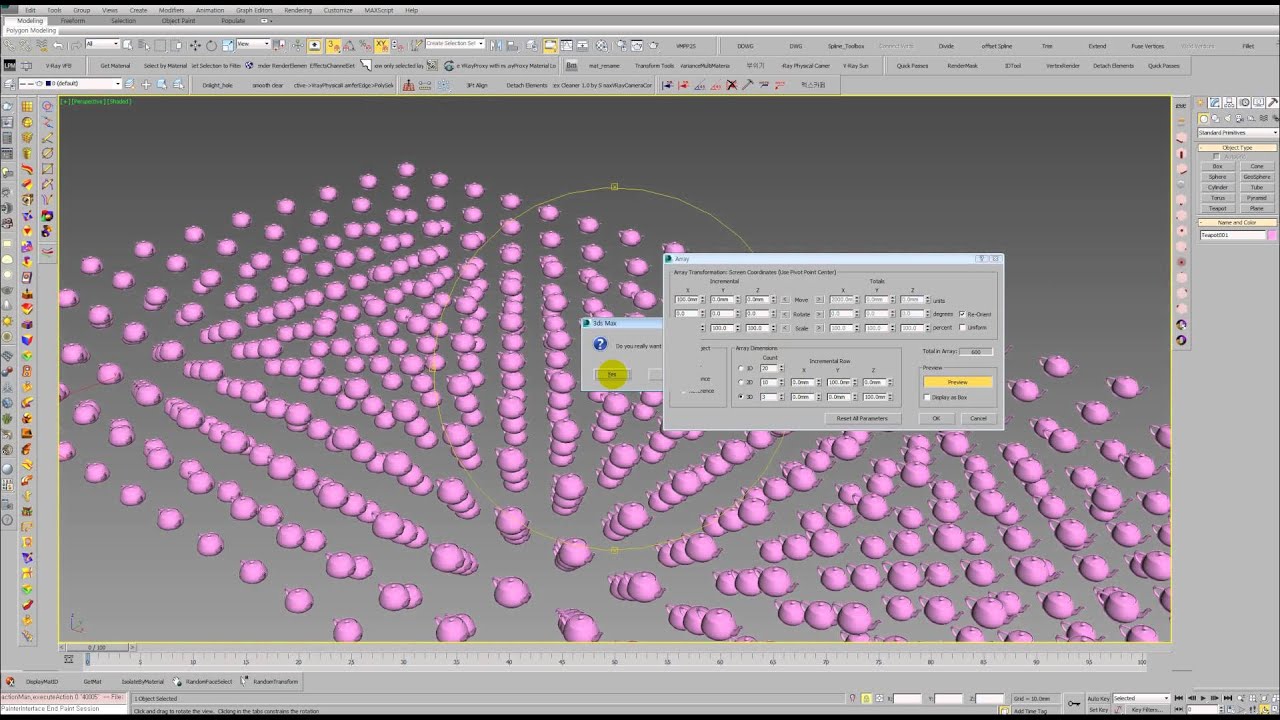 3dmax강좌,3dmax,array강좌,3d맥스강좌,3dsmax강좌 - YouTube