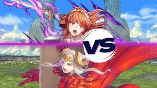 Fallen Celica Vs Edelgard Lendária Abissal - Fire Emblem Heroes