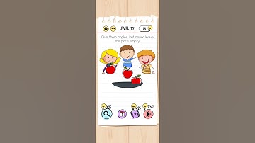 Brain Test Give Them Apples, But Never Leave The Plate Empty