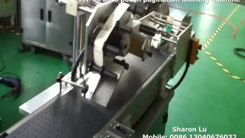 MT 60 automatic adhesive pouch bag labeling sticking labeling machine