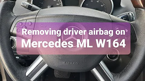 How to remove driver airbag steering wheel on Mercedes ML500 ML350 GL450 GL550 W164 X164