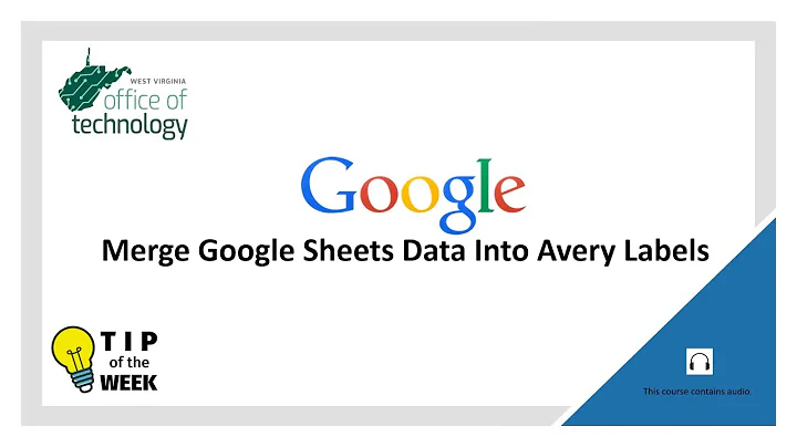 Merge Google Sheets Data Into Avery Labels