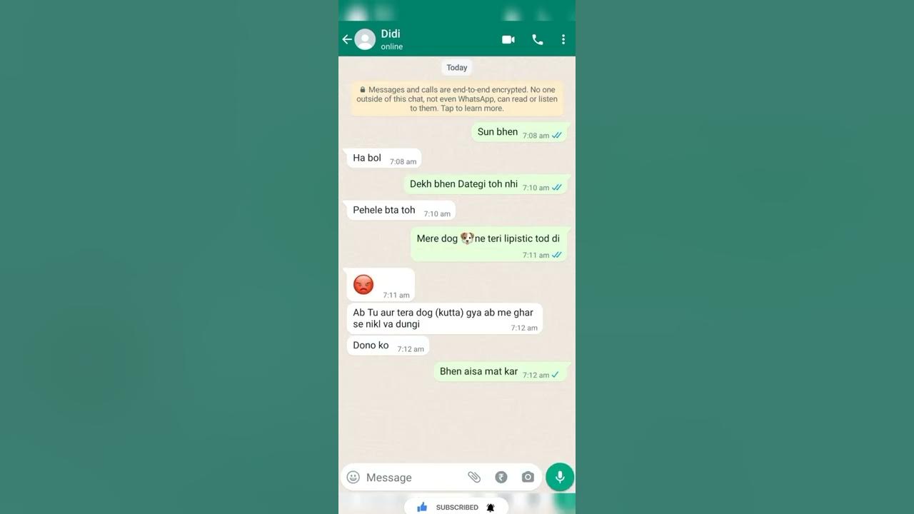 Brother And Sister WhatsApp Chat With Fight Bhai Aur Bhen WhatsApp brother-and-sister-whatsapp-chat-with-fight-bhai-aur-bhen-whatsapp